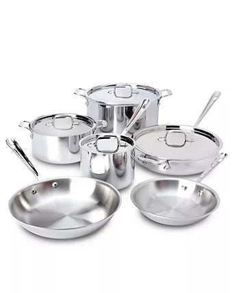 All-Clad D3 Stainless 10 Piece Cookware Set