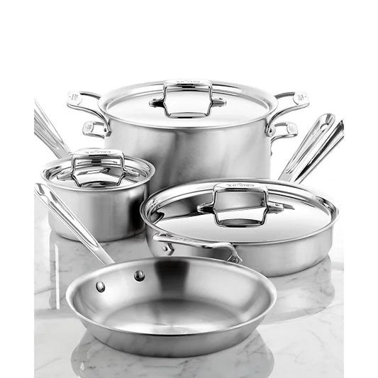 All-Clad d5 Stainless Brushed 7-Piece Cookware Set - Exclusive