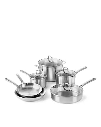 Calphalon Classic Stainless Steel 10-Piece Cookware Set